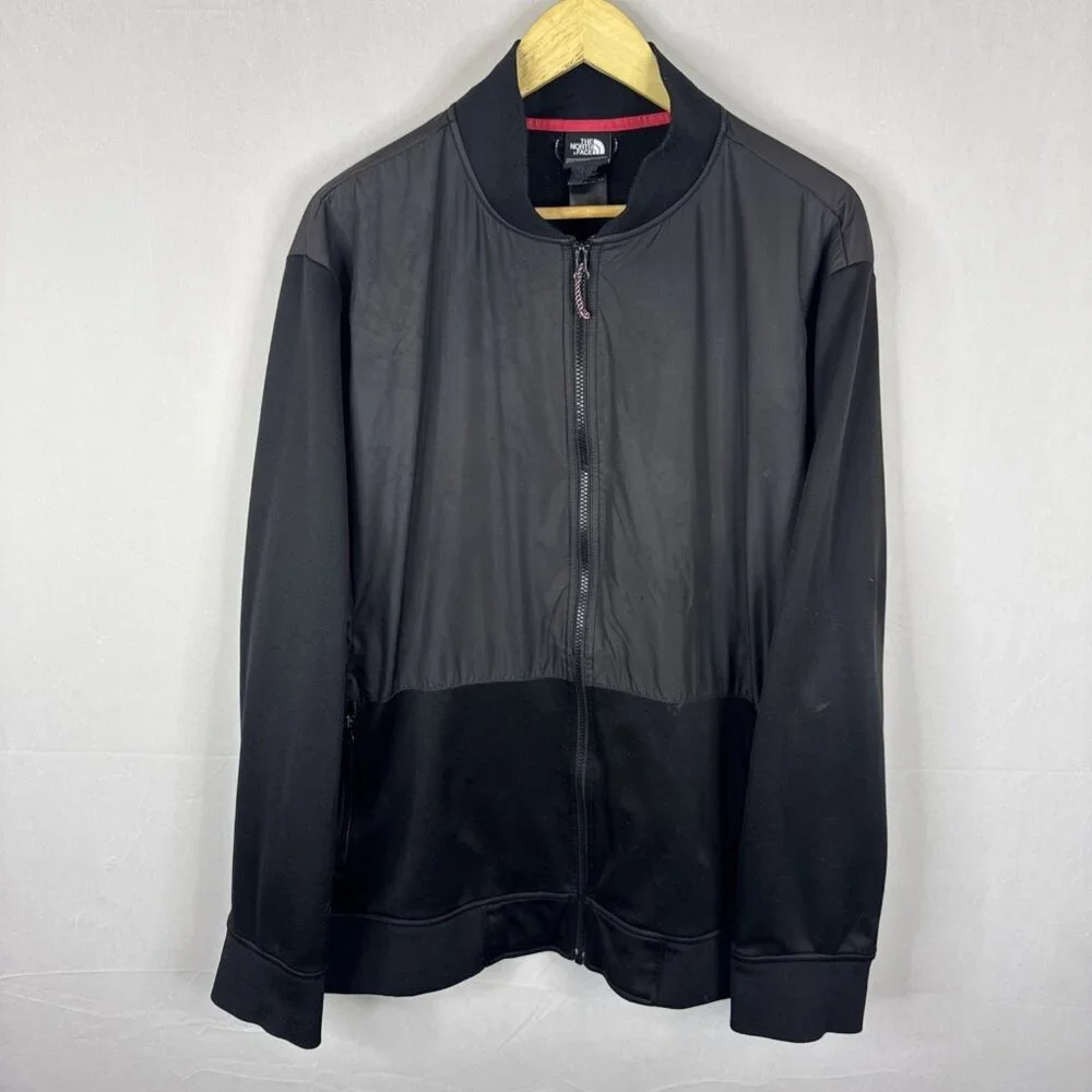 The North Face Men’s XXL Full Zip Hybrid Jacket‎ Black Bomber Style